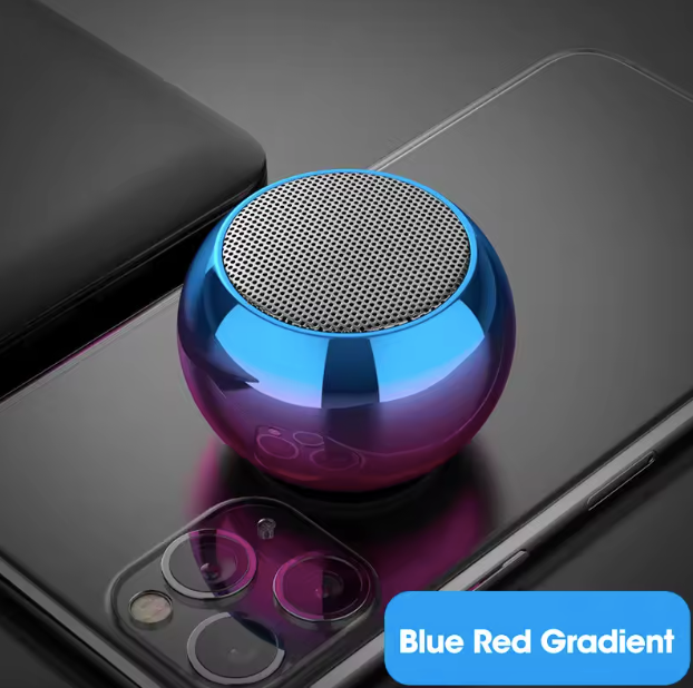 Bluetooth Speaker Portable Small Steel Gun Metal