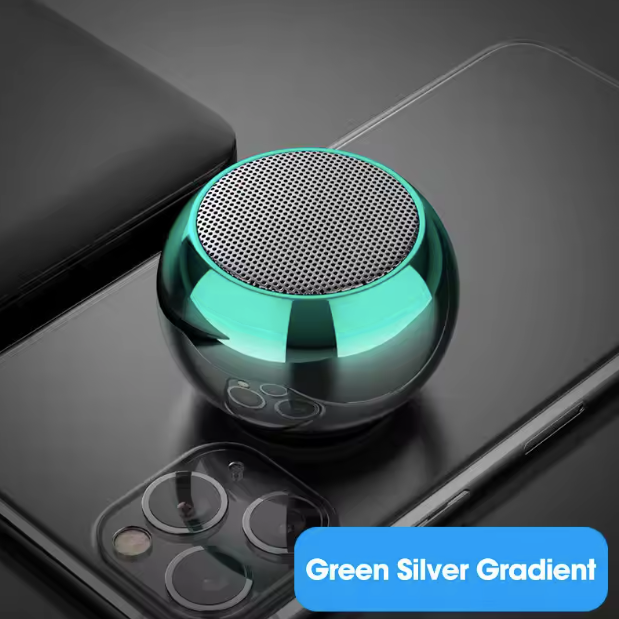 Bluetooth Speaker Portable Small Steel Gun Metal