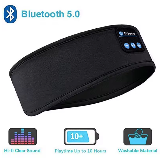 Sleeping Headband Elastic with Wireless Headphones