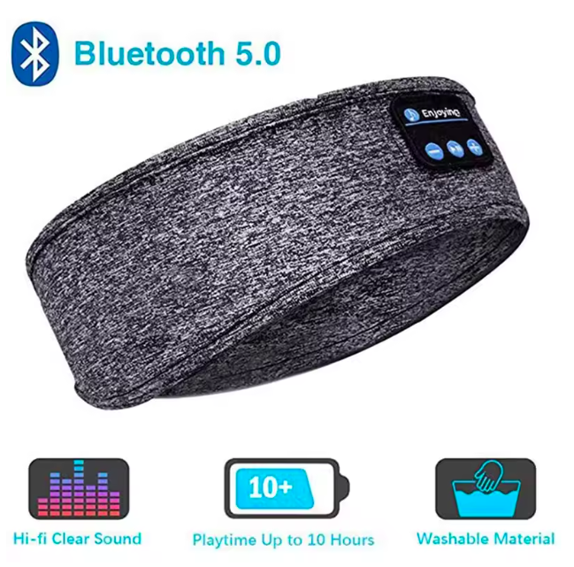 Sleeping Headband Elastic with Wireless Headphones