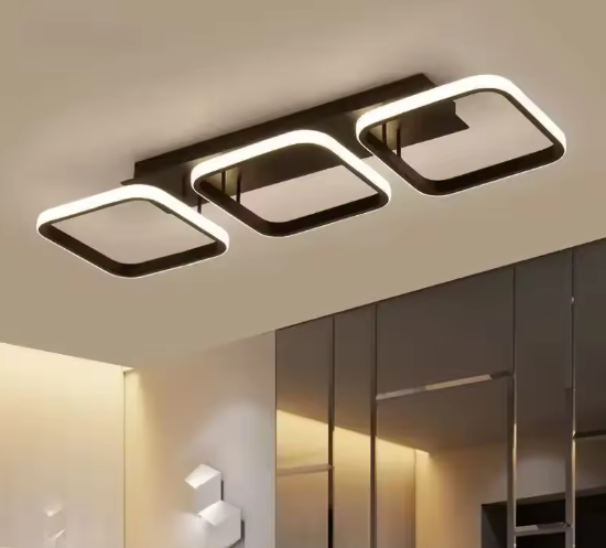 Triple Square Ceiling LED Lamp