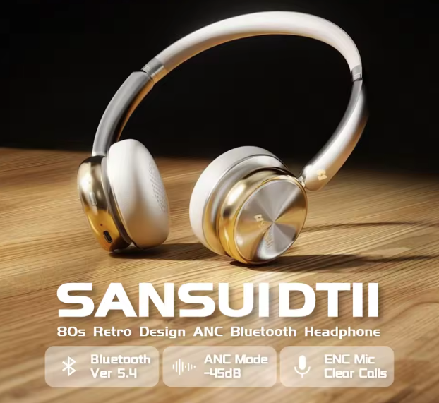 Wireless Bluetooth Headphone Active Noise Reduction