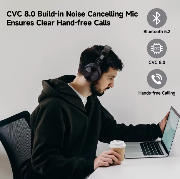 Oneodio Pro-C Bluetooth Wireless Headphones With Mic