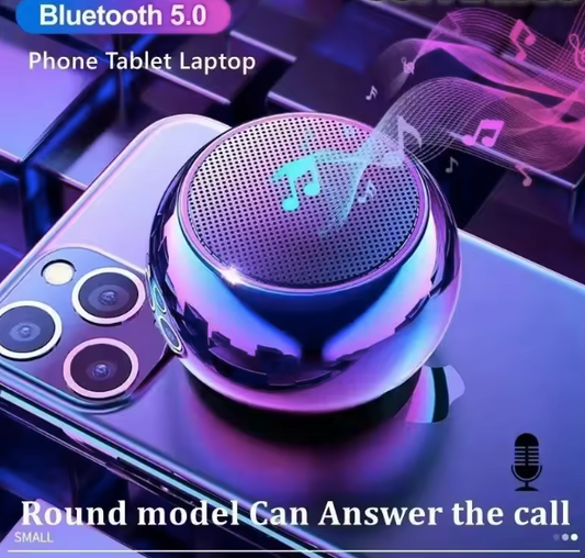 Bluetooth Speaker Portable Small Steel Gun Metal