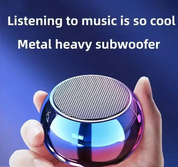 Bluetooth Speaker Portable Small Steel Gun Metal
