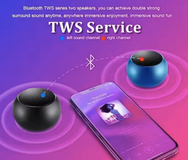 Bluetooth Speaker Portable Small Steel Gun Metal