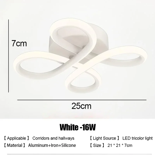 Abstract Edge Circles LED Ceiling Light