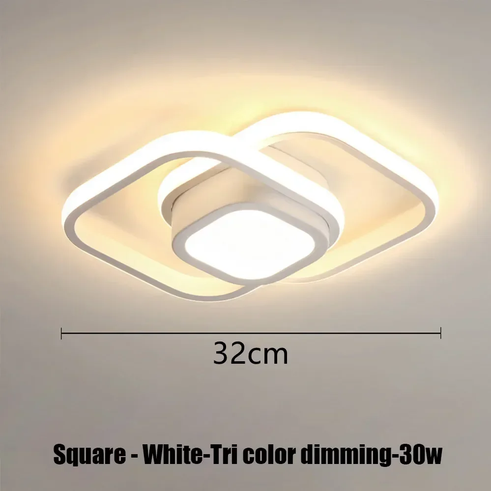 Double Squared Centre LED Ceiling Light