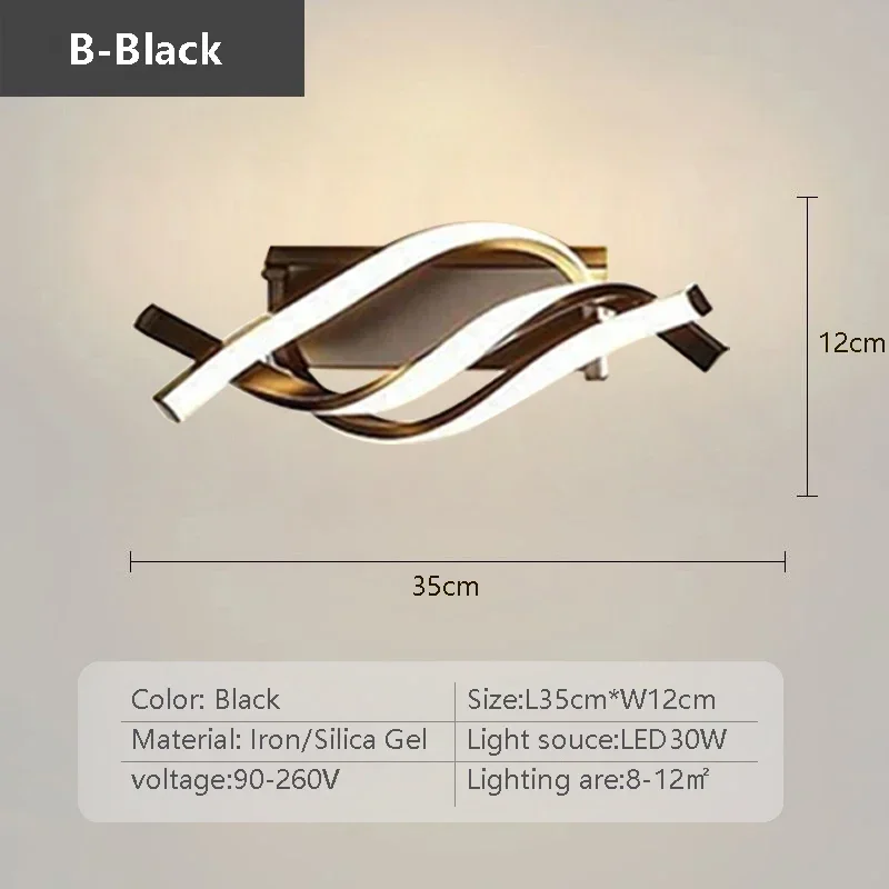 Spiral LED Light Ceiling Lamp