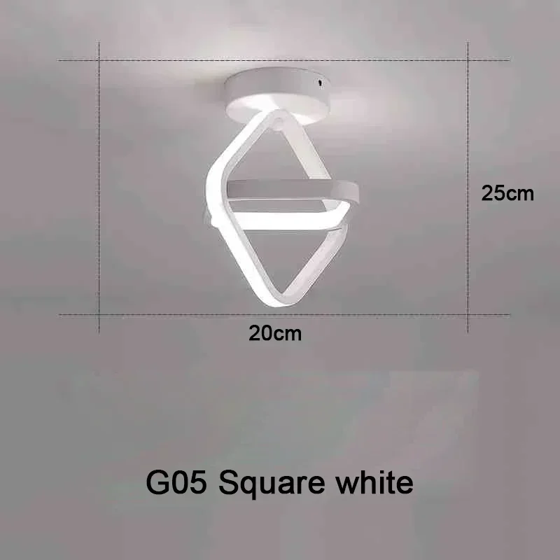 Crossed Square LED Ceiling Light
