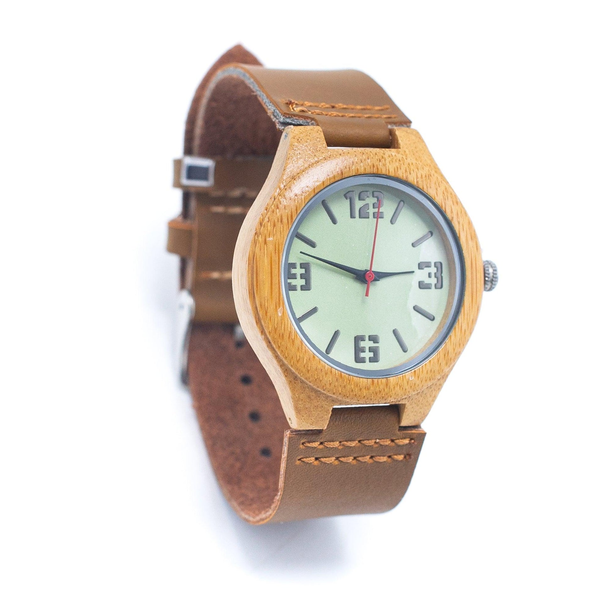 Bamboo Watch Eco Natural Leather Strap WA-327-0