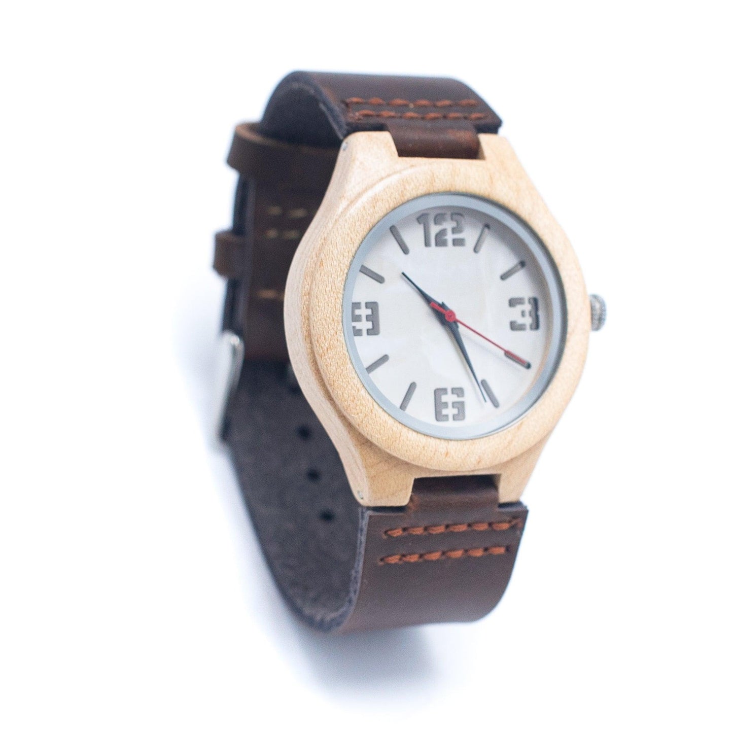 Bamboo Watch Eco Natural Leather Strap WA-327-3