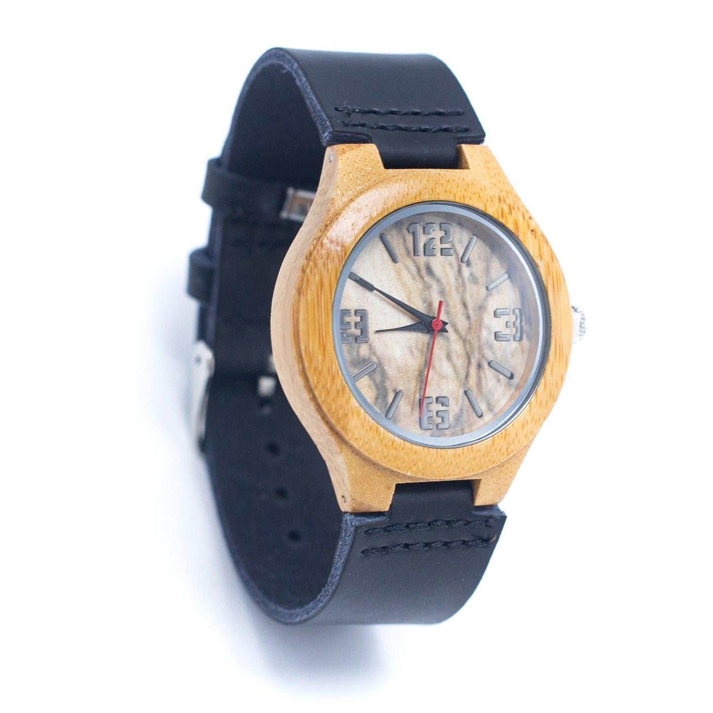 Bamboo Watch Eco Natural Leather Strap WA-327-1