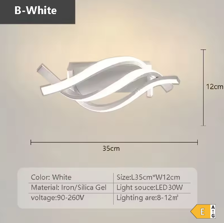 Spiral LED Light Ceiling Lamp