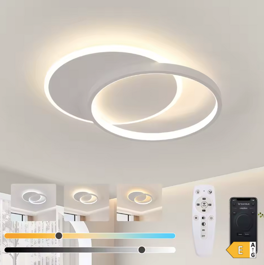 Dimmable LED Ceiling Light 2 Circles