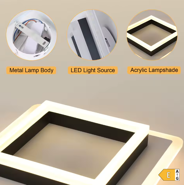 Squared LED Ceiling Light