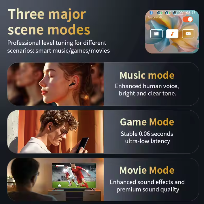 Wireless Earbuds With Touch Screen