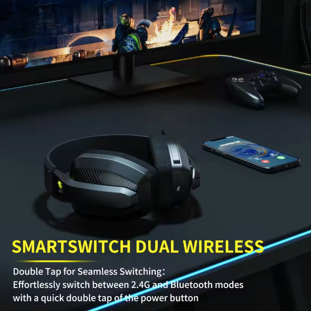 Wireless Gaming Headset with Mic