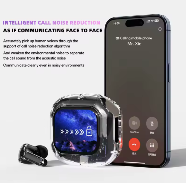 Translation Headphones with Multifunction Touch Screen