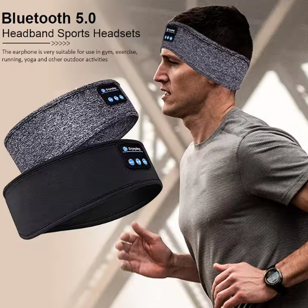 Sleeping Headband Elastic with Wireless Headphones