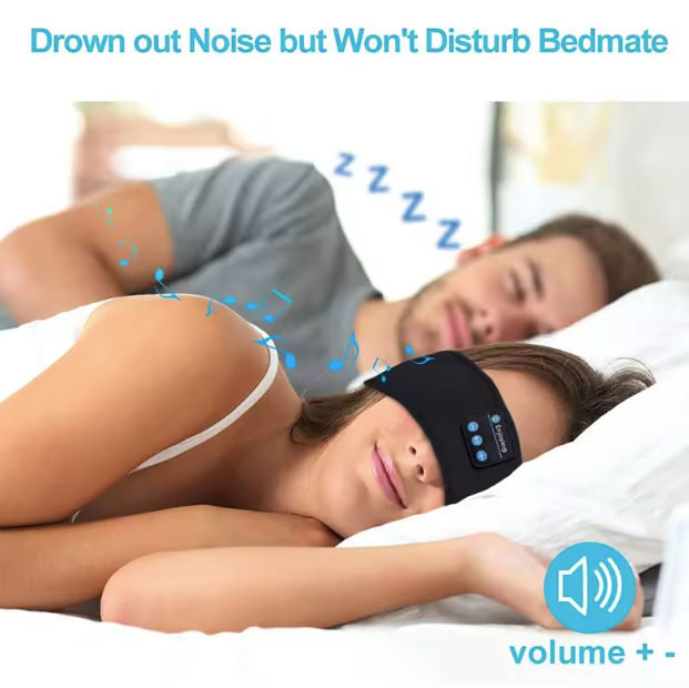 Sleeping Headband Elastic with Wireless Headphones