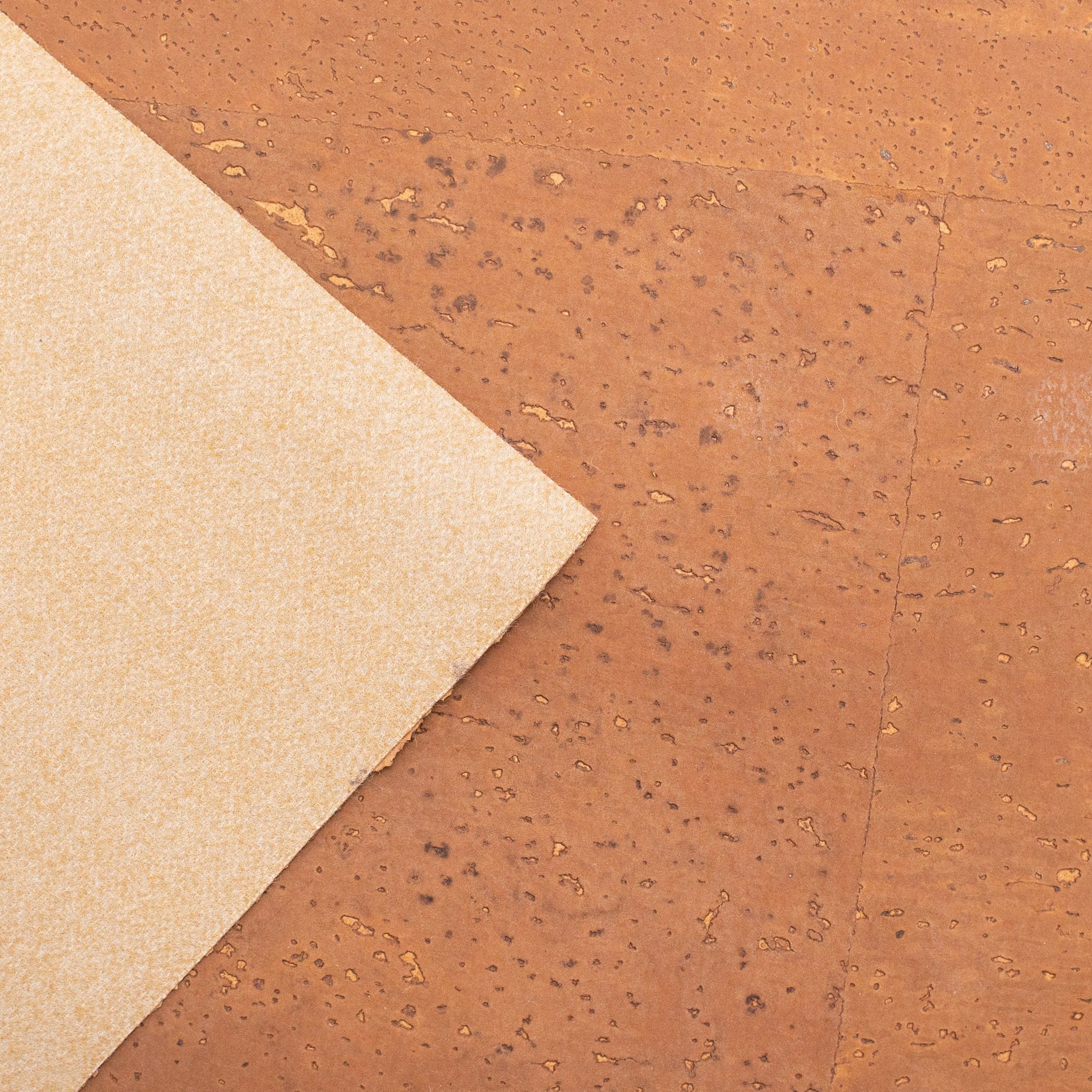 Burlywood brown cork textile sheet portuguese cork fabric COF-439-3