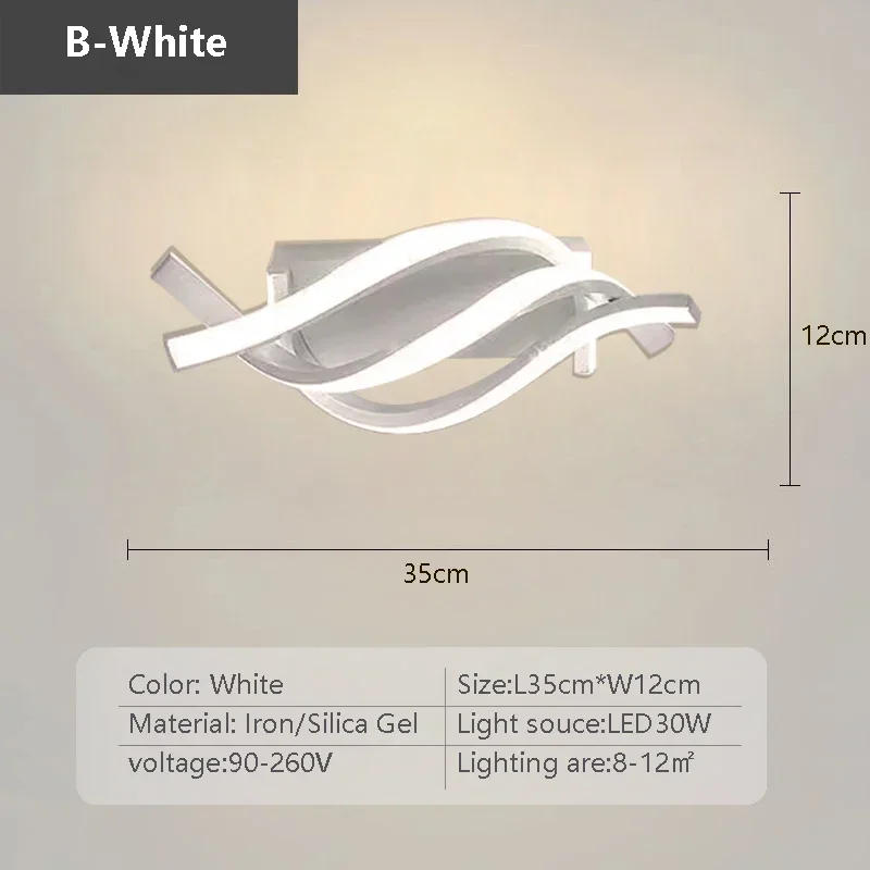 Spiral LED Light Ceiling Lamp