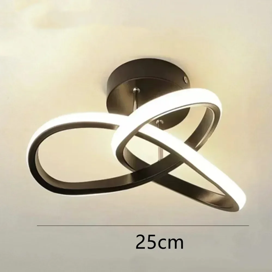 Crossed Melted Circled LED Ceiling Light