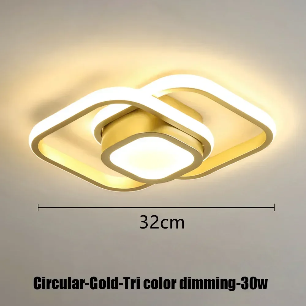 Double Squared Centre LED Ceiling Light