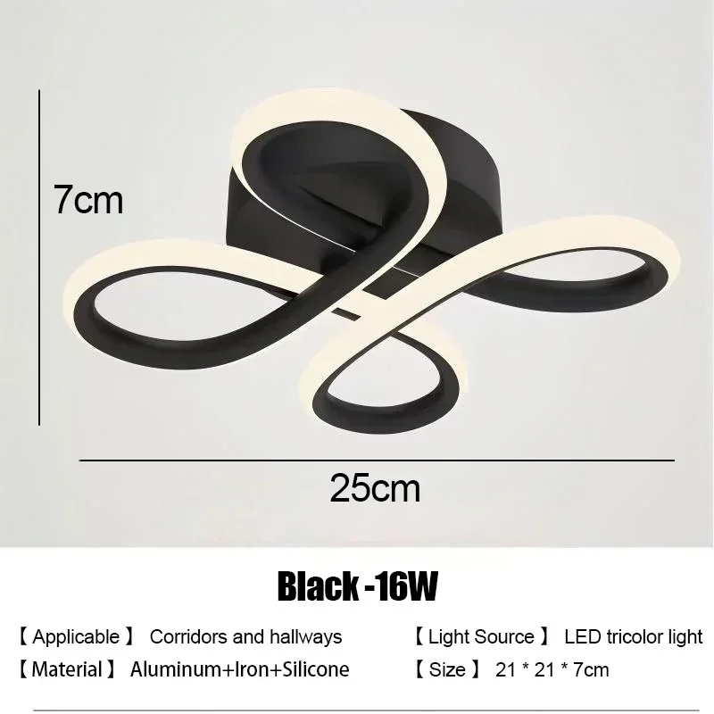 Abstract Edge Circles LED Ceiling Light