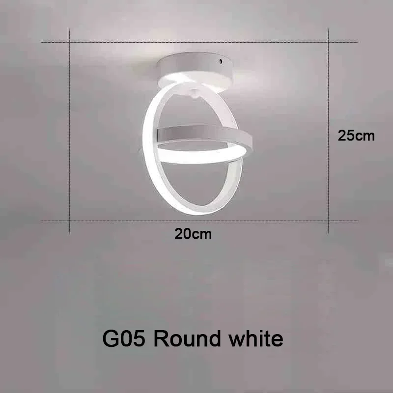 Crossed Circled LED Ceiling Light